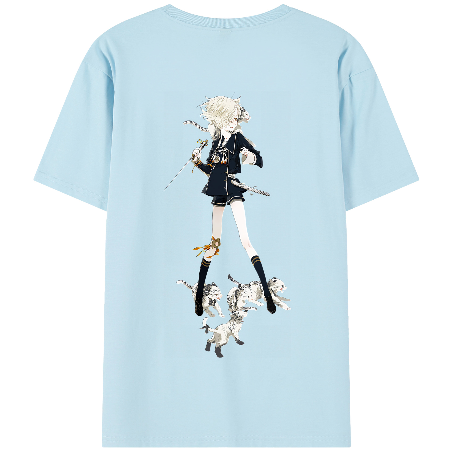 （画像用） 刀剣乱舞 Touken Ranbu 綿100％半袖Tシャツ（背面プリント）